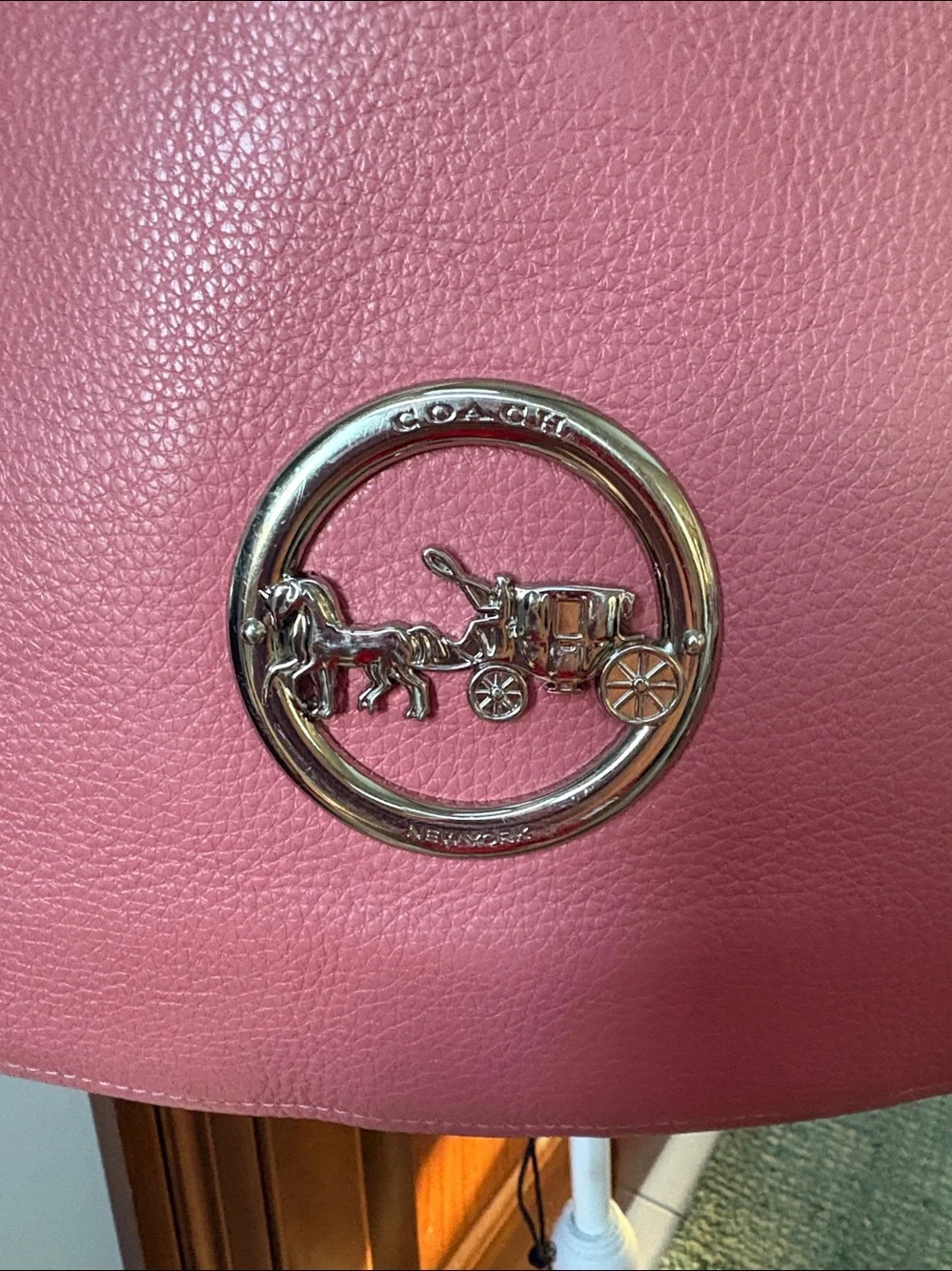 Coach Elle hobo bag  shoulder bag  satchel  pebble Leather dusty Rose/Silvertone
